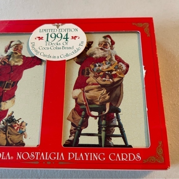 1994 Coca Cola Limited Edition 2 Decks of Cards sealed never used NWT - Picture 5 of 11